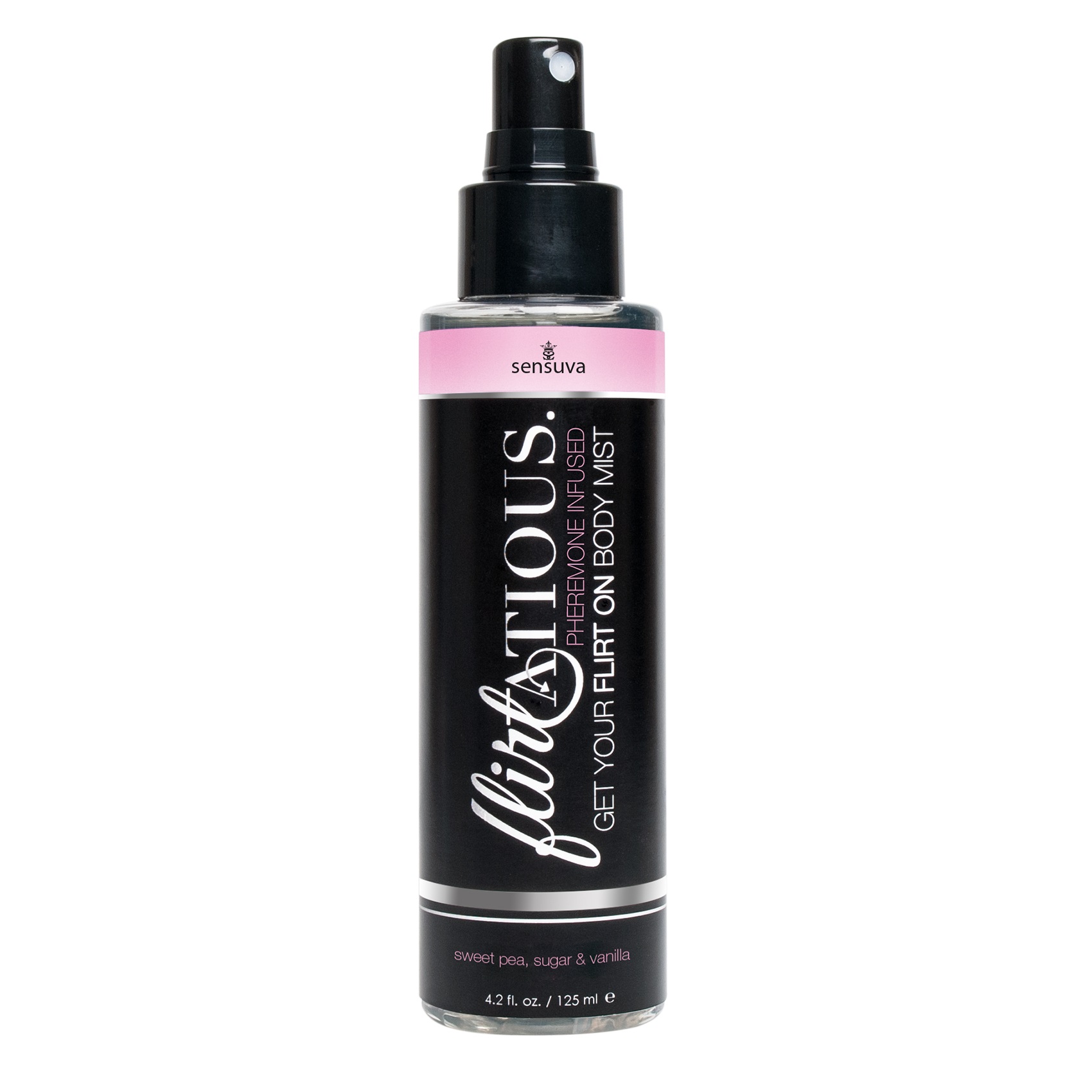 pomBHb3ueJnJ147sfwjCS4hf3JdtnshL Flirtatious Pheromone Infused Body Mist - Vanilla, Sugar, & Sweet Pea - 4.2 fl.oz / 125 ml - Image 1