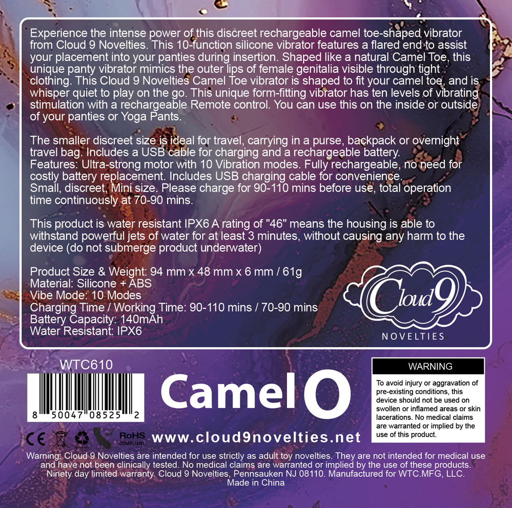 pw5zyHWl Cloud 9 Camel Toe Shaped Vibrator With Remote - Pink - Image 1