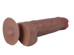 Get Lucky Real Skin 7.5" Dual Layer Dildo Light Brown - Image 8