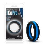 Performance - Silicone Go Pro Cock Ring - Black/blue/black - Image 2
