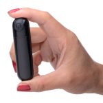 10x Rechargeable Vibrating Metallic Bullet - Black - Image 4