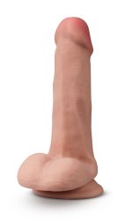 Dr. Skin Plus - 6 Inch Posable Dildo With Balls - Mocha - Image 4