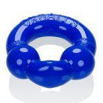 Ultraballs 2- Piece Cockring Set - Black & Police Blue - Image 2