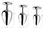 Rainbow Prism Heart Anal Plug - Medium - Image 2