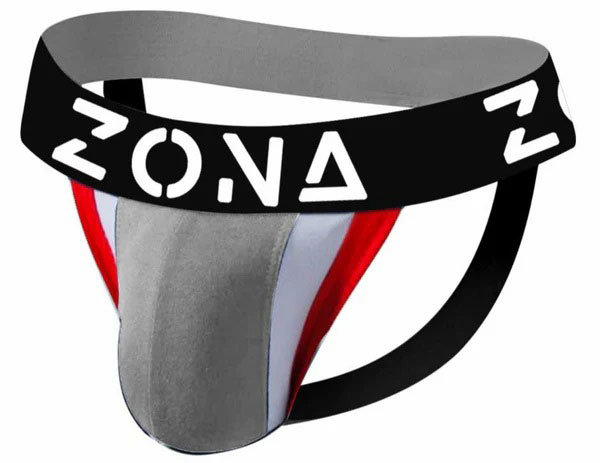 qV87mlmB Grey Apex Jockstrap - Large - Image 1
