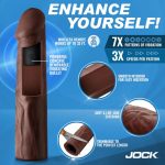 Jock Vibrating Penis Extension with Remote - Dark - Image 2
