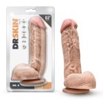 Dr. Skin - Mr. D - 8.5 Inch Dildo With Balls - Beige - Image 2