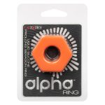 Alpha Liquid Silicone Prolong Sexagon Ring - Orange - Image 6