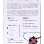 eX's and Oh's Cross Cuffs