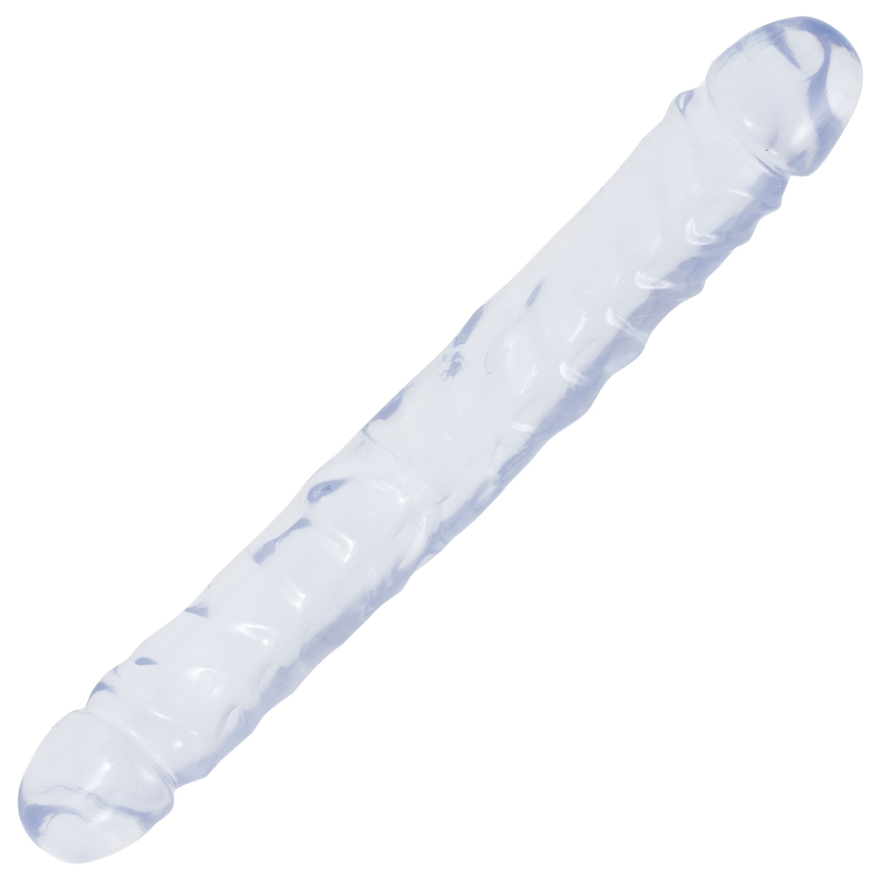 r81tpwpkrIx43U027lGy1AT8InxpuHyA Crystal Jellies Jr Double Dong 12 Inch - Clear - Image 1