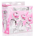 Pink Gem Glass Anal Plug Set - Image 2