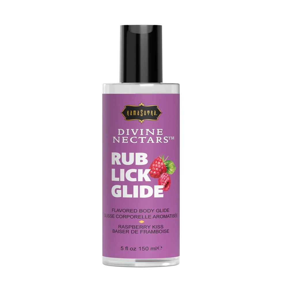 rKnnIuWG Divine Nectars Flavored Body Glide - Raspberry Kiss - 5 Fl Oz. 150ml - Image 1