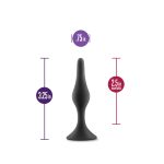 Anal Adventures Platinum - Silicone Beginner Plug - Small - Black - Image 2