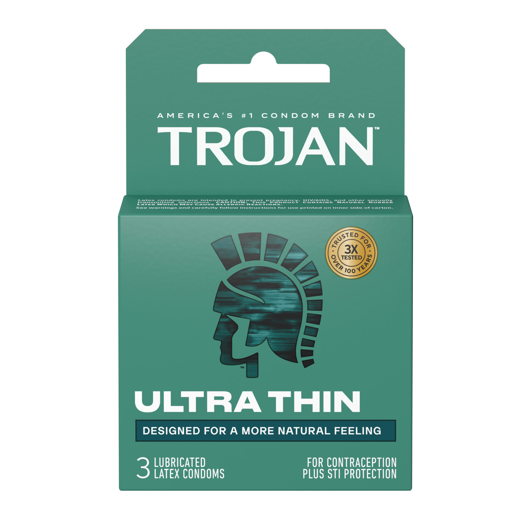 rZ9uIRM2 Trojan Sensitivity Ultra Thin Lubricated Condoms - 3 Pack - Image 1