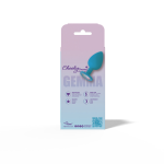 Gemma Clear Iridescent Gem Teal Silicone Plug - S - Image 5