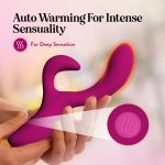 Blush Quinn Rabbit Vibrator Burgundy - Image 3