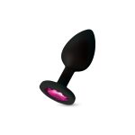 Gemma Pink Gem Black Silicone Plug - Large - Image 6