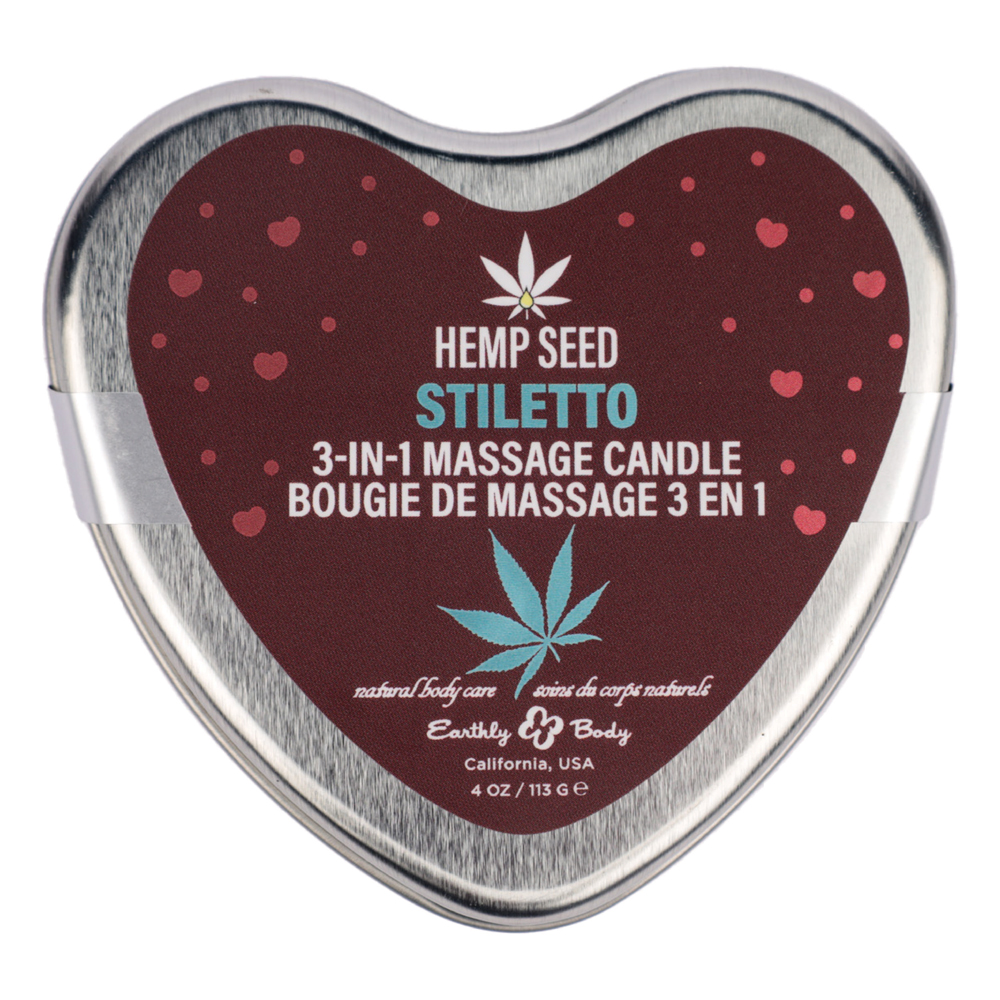 rxKxH9ea Hemp Seed 3 in 1 Massage Candle Stiletto 4.07oz - Image 1