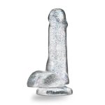 Naturally Yours - 6 Inch Glitter Cock - Sparkling Clear - Image 2
