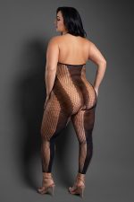 Make Your Move Footless Open Crotch Bodystocking - Queen - Black - Image 2