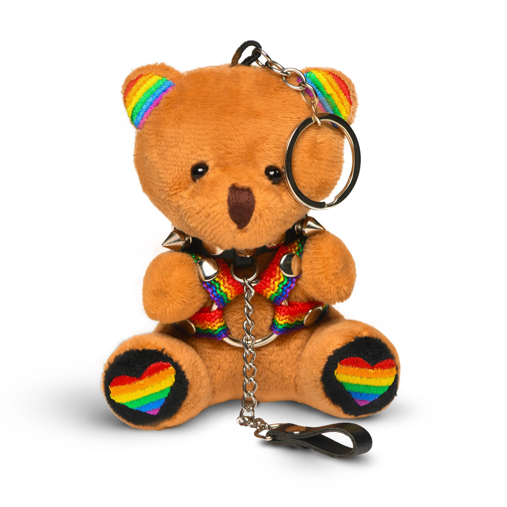 sDE669VK Pride Bear Keychain - Image 1