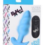21x Silicone Swirl Plug With Remote - Blue