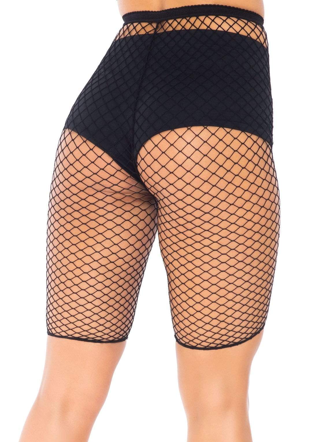 sOnX3MqX45y4jVE9HoEmPRzbnj1J6eSU Industrial Fishnet Biker Shorts - One Size - Black - Image 1
