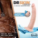Dr. Skin Glide - 7.5 Inch Self Lubricating Dildo - Vanilla - Image 3