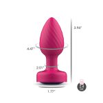 Twila Twirling Purple Gem Light Up Vibrating Plug With Pnk Heart Remote - Image 6