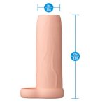 Performance 4.25 Inch Enhancement Sleeve - Beige - Image 3