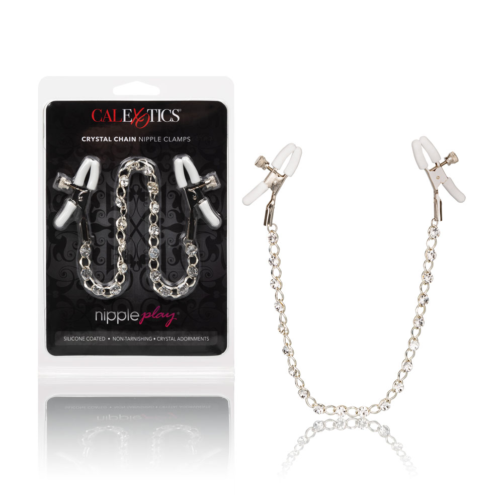 sqwLnRbktJWIPm8GOmar4EyXgUhAI0sS Nipple Play Crystal Chain Nipple Clamps - Image 1