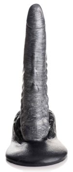 The Gargoyle Rock Hard Silicone Dildo - Silver - Image 4