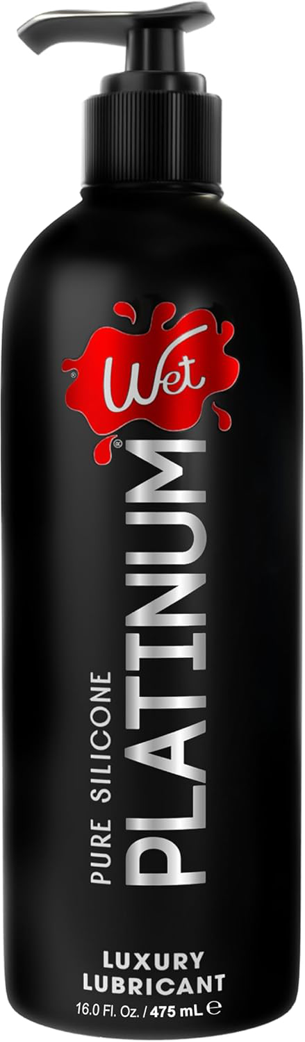t3EQWgvS Wet Platinum Luxury Silicone Lubricant 16oz - Image 1