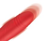 Bloomgasm Romping Rose Suction and Thrusting Vibrator - Red - Image 2