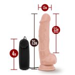Dr. Skin - Dr. Tim - 7.5 Inch Vibrating Cock With Suction Cup - Vanilla - Image 4