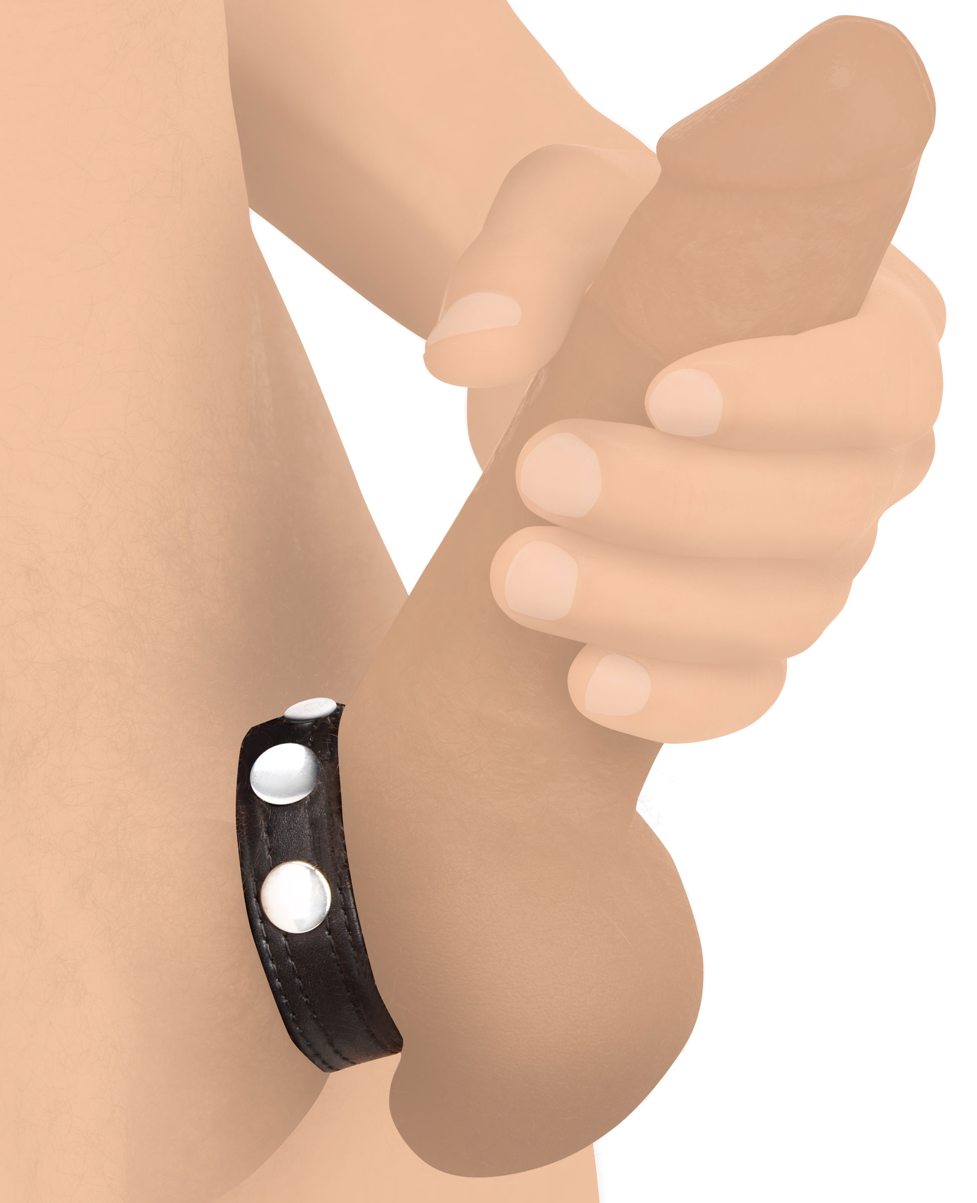 tOUcE9cbWjL7xZkm05qn1DHTqQYAxPDb Cock Gear Leather Speed Snap Cock Ring - Black - Image 1