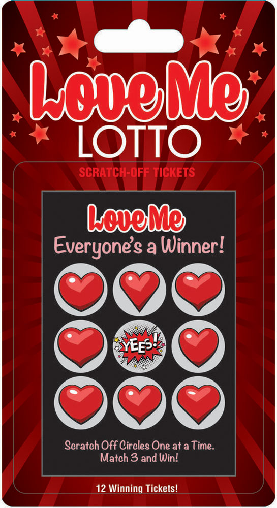 LoveMeLottoHngrCd+LottoCdsNF Love Me Lotto 12 Winning Tickets! - Image 1