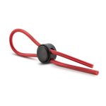 Stay Hard - Silicone Loop Cock Ring - Red - Image 3