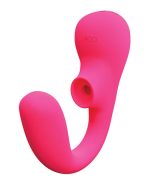Suki Plus Rechargeable Dual Sonic Vibe - Foxy Pink - Image 2