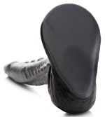 The Gargoyle Rock Hard Silicone Dildo - Silver - Image 6