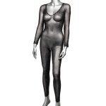 Radiance Crotchless Full Body Suit - One Size - Black - Image 6