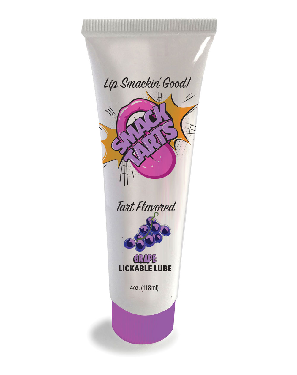 u8k8cb8t Smack Tarts 2oz Lickable Flavored Lubricant - Grape - Image 1