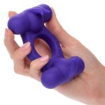 Silicone Rechargeable Triple Orgasm Enhancer - Purple - Image 6