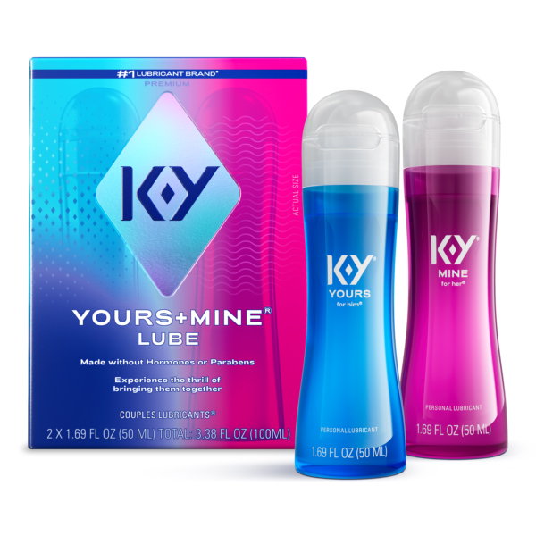 uGqvdcYW Ky Yours and Mine 3oz Couples Lubricant Set - Image 1