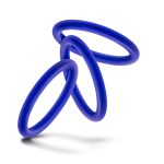 Performance - Vs1 Pure Premium Silicone Cockrings - Medium - Indigo - Image 2