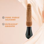 Dr. Skin Silicone - Dr. Arthur - Thrusting Gyrating Vibrating Dildo - Tan - Image 4
