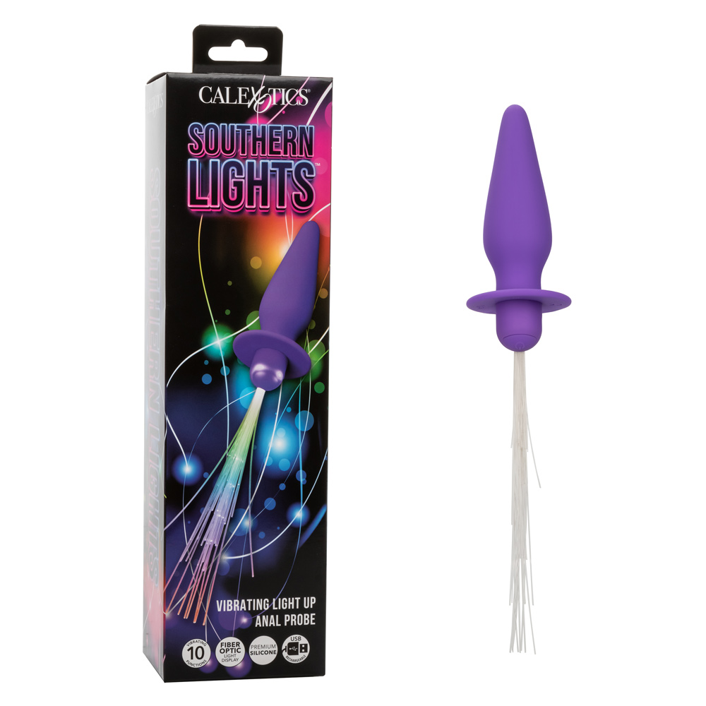 uUfplriIVS3mSJCyzg8q7emH8vRwFTLC Southern Lights - Vibrating Light Up Anal Probe - Purple - Image 1
