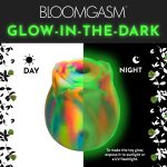 Glow Rose Glow-in-the-Dark Rose Clit Stimulator - Rainbow - Image 3