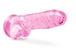 Naturally Yours - 8 Inch Crystalline Dildo - Rose - Image 3