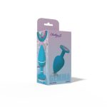 Gemma Clear Iridescent Gem Teal Silicone Plug - L - Image 2